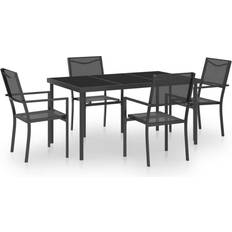 vidaXL 3073516 Patio Dining Set, 1 Table incl. 4 Chairs