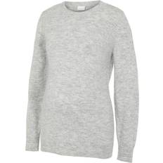 Mamalicious Knitted Maternity Pullover Grey/Light Grey Melange (20013900)