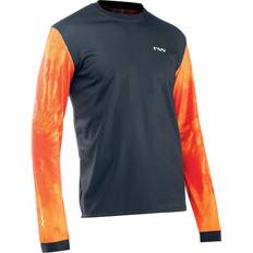 Northwave Enduro Long Sleeve Cycling Jersey Men - Black/Orange