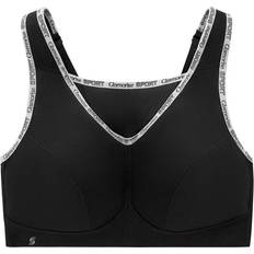 Fitness & Gym - Women Bras Glamorise No-Bounce Camisole Sports Bra Plus Size - Black