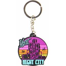 Jinx Cyberpunk 2077 Visit Night City Pvc Keychain