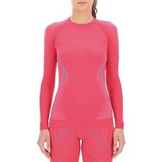 Polyester Base Layer Sets UYN Evolutyon UW Long Sleeve Base Layer Women - Strawberry/Pink/Turquoise