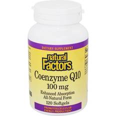 Natural Factors Coenzyme Q10 100 mg 120 Softgels