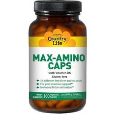 Country Life Max-Amino Caps with B6 180 Vegetarian Capsules