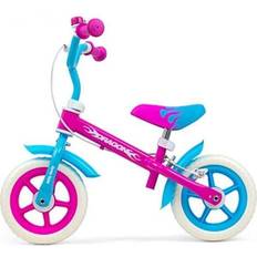 Milly Mally Balanscykel Loopfiets Dragon 10 Tum Caliper Junior Rosa/Blå