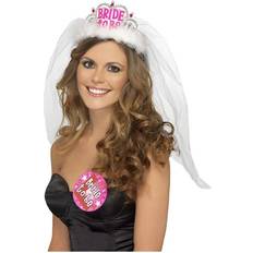 Royal Headgear Smiffys Bride To Be Tiara with Veil
