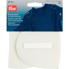 Prym White Set-In Shoulder Pads With Hook And Loop, Small