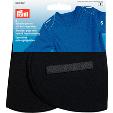 Prym Black Set-In Shoulder Pads With Hook And Loop, Small