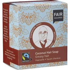 Fair Squared Hair Soap (Coconut) Greasy Hair (includes cotton soap bag) 2 x 80g 80g