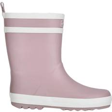 Pink Wellingtons zigzag Hurricane Kid's Rubber Boot - Woodrose