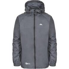 Grey - Men - S Rain Clothes Trespass Qikpac Unisex Waterproof Packaway Jacket - Flint