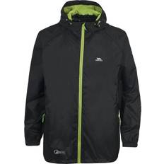 S Rain Clothes Trespass Qikpac Unisex Waterproof Packaway Jacket - Black