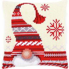 Vervaco Cross Stitch Kit: Cushion: Christmas Elf 1, COTTON, NA, 40 x 40cm