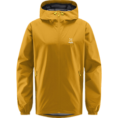 Gold - Men Rain Clothes Haglöfs Betula GTX Jacket Men - Autumn Leaves