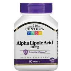 21st Century Alpha Lipoic Acid 50mg 90 pcs
