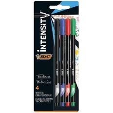 Water Based Fineliners Bic Intensity Fineliner Pen Ultra Fine Tip Assorted (Pack of 4) 942082