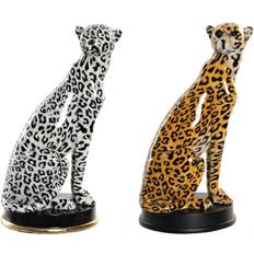 Dkd Home Decor ative Figure Resin Leopard (2 pcs) (16 x 16 x 32 cm) Figurine