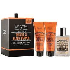 Scottish Fine Soaps Thistle & Black Pepper Gift Set EdT 50ml + After Shave Balm 75ml + Hair & Body Wash 75ml