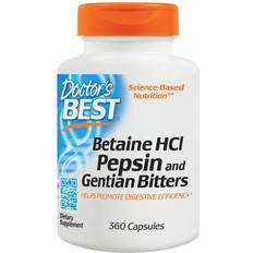 Glutenfree Gut Health Doctor's Best Betaine HCl Pepsin & Gentian Bitters 360 pcs