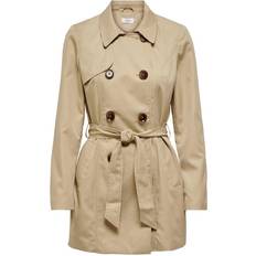 Only Women Outerwear Only Valerie Double Breasted Trenchcoat - Ginger Root