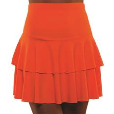 Wicked 80-tals Neon Volangkjol Orange Medium/Large