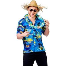 Wicked Costumes Hawaiian Shirt Blue