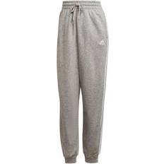 Adidas Women's Essentials Studio Lounge 3-Stripes Joggers - Medium Grey Heather/White