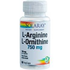 L-Arginine Amino Acids Solaray L-Arginine & L-Ornithine 750mg 50 pcs