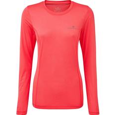 Ronhill Tech L/S T-shirt Women - Hot Pink Marl/Pewter