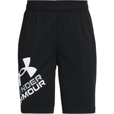 Under Armour Boy's Prototype 2.0 Logo Shorts - Black/White