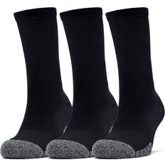 Under Armour Unisex Underwear Under Armour Heatgear Crew Socks 3-Pack Unisex - Black/Steel