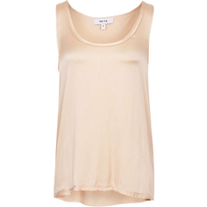 Reiss Riley Silk Front Vest - Nude