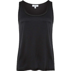 Reiss Riley Silk Front Vest - Black