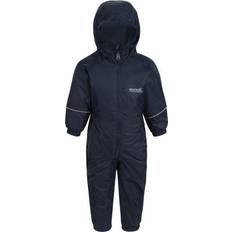 Insulating Function Rain Overalls Children's Clothing Regatta Kid's Splosh III Waterproof Puddle Suit - Navy