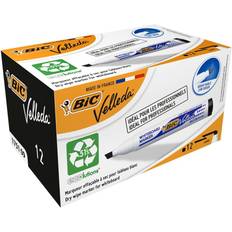 Bic Velleda 1751 Whiteboard Marker Medium Chisel 3.7 mm Black 12-pack