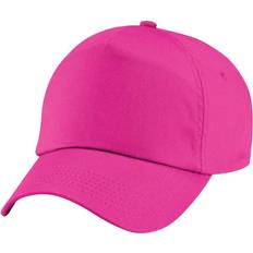 Beechfield Unisex Plain Original 5 Panel Baseball Cap 2-pack - Fuchsia