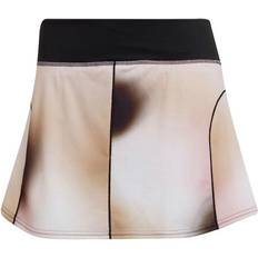Adidas L - Sportswear Garment Skirts adidas Melbourne Tennis Printed Match Skirt Women - Black/White/Wonder Mauve