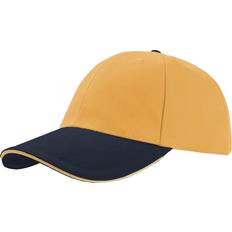 Atlantis Liberty Sandwich Heavy Brush 6 Panel Cap - Yellow/Navy