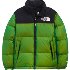 The North Face Youth 1996 Printed Retro Nuptse Jacket - Night Green/Lightening Yellow/Iridescent (NF0A5IYC)