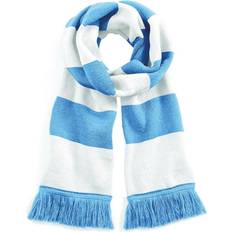 Beechfield Varsity Unisex Winter Scarf - Sky Blue/White