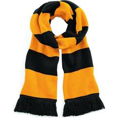 Beechfield Varsity Unisex Winter Scarf - Black/Gold