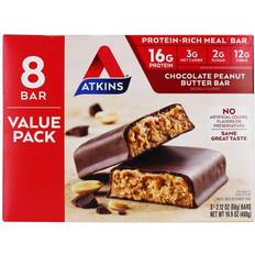 Atkins Meal Bar Value Pack Chocolate Peanut Butter 8 Bars