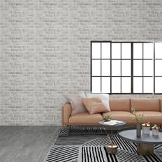 vidaXL 3D Wall Panels with Light Grey Brick Design 11 pcs EPS