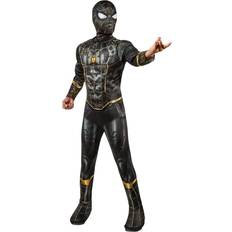 Rubies Marvel Spiderman No Way Home Black and Gold Deluxe Costume