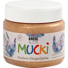 Gold Finger Paints Mucki Finger Paint, metallic gold, 150 ml/ 1 tub