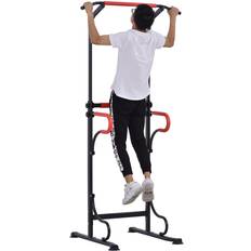 Homcom Steel Multi Use Exercise Power Tower - Black, Red