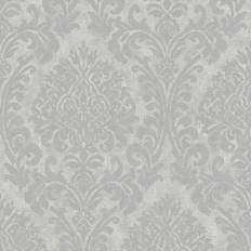 Grandeco Life Chenile Damask Silver A50105