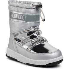 Moon Boot Winter Shoes Moon Boot Kid's Soft WP Boots - Silver