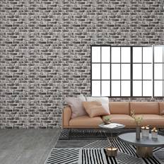 vidaXL 3D Wall Panels with Dark Grey Brick Design 11 pcs EPS