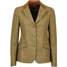 Wool Outerwear Dublin Albany Tweed Suede Collar Tailored Jacket Women